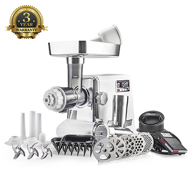 STX Turboforce 3000 Series Classic Edition Heavy Duty Electric Meat Grinder Sausage Stuffer Complete Package w Juicer